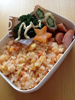 鮭チャーハン弁当-レシピのメイン写真
