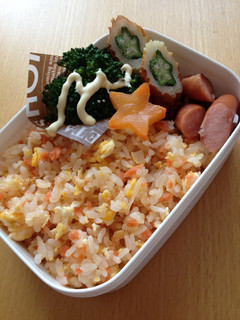 鮭チャーハン弁当-レシピのメイン写真