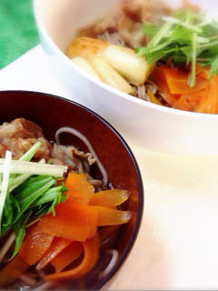 鴨蕎麦ならぬ豚蕎麦♪-レシピのメイン写真