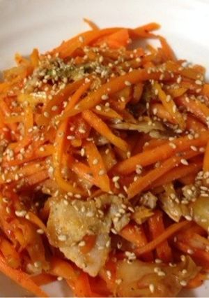 キムチ味！人参しりしり〜-レシピのメイン写真