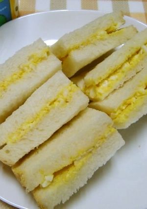 ★手作りマヨネーズと食パンで玉子サンド♪-レシピのメイン写真
