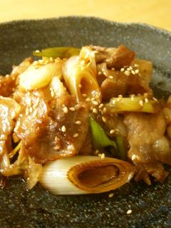 豚ばらと白ネギの甘辛炒め-レシピのメイン写真