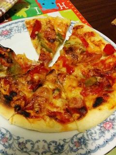魚焼グリルでも!トマトソースで手作りピザ-レシピのメイン写真