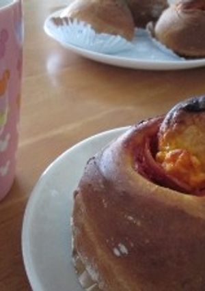 味が決まる☆ハム&卵の惣菜パン-レシピのメイン写真