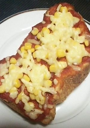 クッキングトマト・ソースでピザトースト-レシピのメイン写真