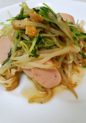 簡単♪　もやしと豆苗の炒めもの-レシピのメイン写真