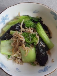 ☆チンゲン菜としらすと海苔のお浸し☆-レシピのメイン写真