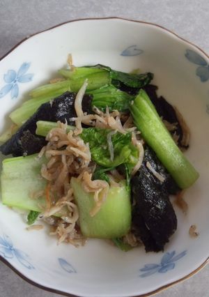 ☆チンゲン菜としらすと海苔のお浸し☆-レシピのメイン写真