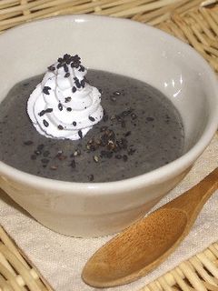 黒ごまきな粉の豆乳ブラマンジェ-レシピのメイン写真