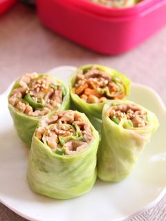 肉野菜炒めのキャベツ巻き-レシピのメイン写真