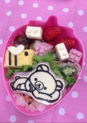 キャラ弁 リラックマ 海苔切り-レシピのメイン写真