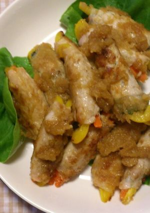 おろしポン酢で青じそとパプリカの肉巻き☆-レシピのメイン写真