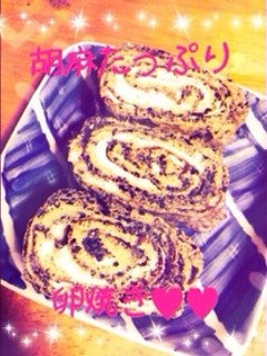 お弁当に!簡単❀胡麻たっぷり卵焼き❀-レシピのメイン写真
