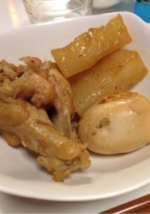 鶏手羽元と大根と卵の煮物-レシピのメイン写真