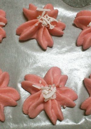 桜の絞り出しクッキー-レシピのメイン写真