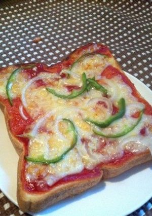 【ピザパン】忙しい朝でも簡単おいしい朝食-レシピのメイン写真