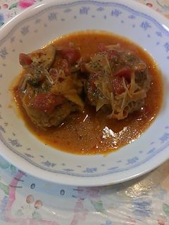 トマト煮込みハンバーグ-レシピのメイン写真