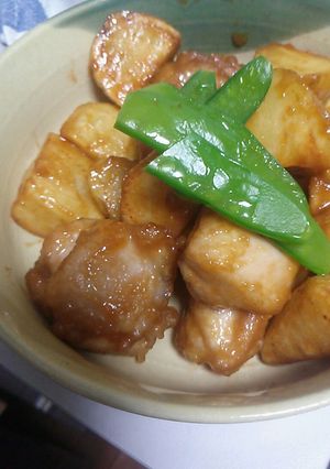 じゃがいもと鶏肉のみそ甘辛絡め-レシピのメイン写真