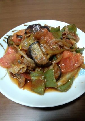 ケチャップと醤油の炒め物-レシピのメイン写真