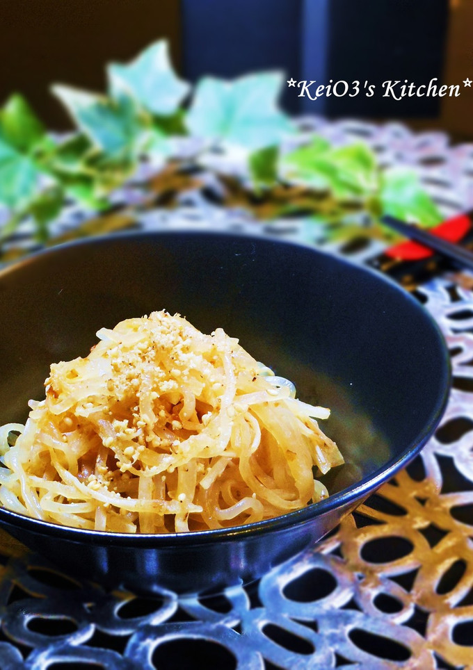 大根としらたきの醤油バター炒め-レシピのメイン写真