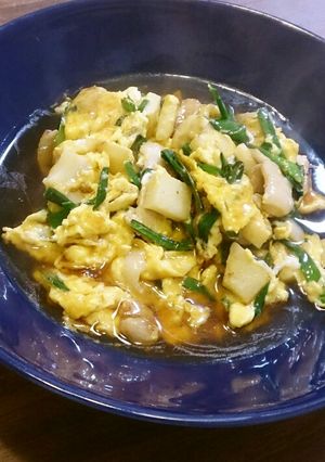 簡単！美味！にらと豚肉のふんわり卵炒め-レシピのメイン写真