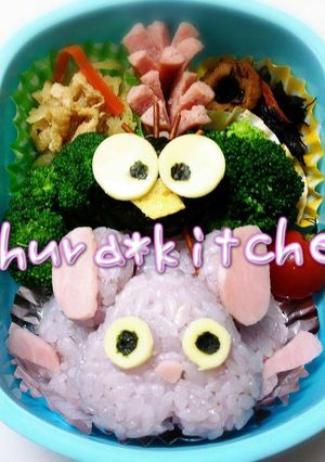 ジブリ❈キャラ弁【千と千尋】坊ねずみ-レシピのメイン写真