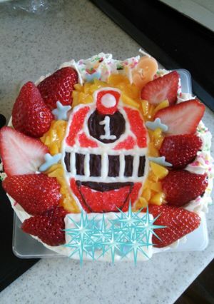 トッキュウジャー☆ ケーキ-レシピのメイン写真