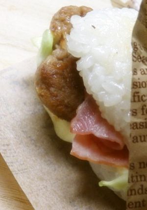 簡単おにぎりバーガー-レシピのメイン写真