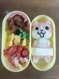ジバニャン弁当（妖怪ウォッチ）-レシピのメイン写真