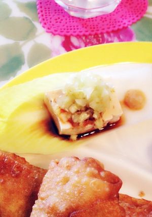 冷奴♡チコリ乗せ♪-レシピのメイン写真