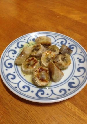 焼きバナナ オリーブをかけながら-レシピのメイン写真