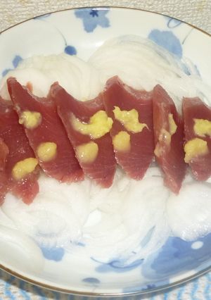 パパのカツオの刺身③-レシピのメイン写真