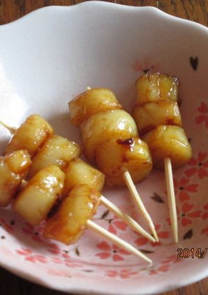 ホタテのハチミツ甘辛焼き＊串さし版-レシピのメイン写真