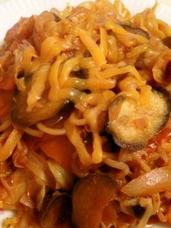 【簡単】ナスポリタン焼きそば-レシピのメイン写真