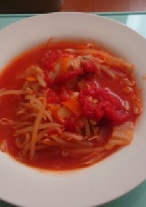 【包丁いらず】野菜たっぷりトマトチキン煮-レシピのメイン写真