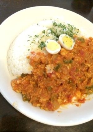 簡単！トマトのヘルシーキーマカレー-レシピのメイン写真