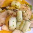 鶏胸肉のネギ塩炒め青海苔風味
