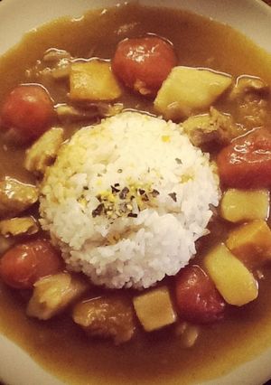 トマトとカボチャの(スープ)カレー-レシピのメイン写真