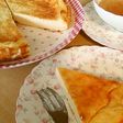 スライスチーズでチーズケーキ♡