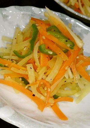 一味違う大根♪野菜の洋風きんぴら-レシピのメイン写真