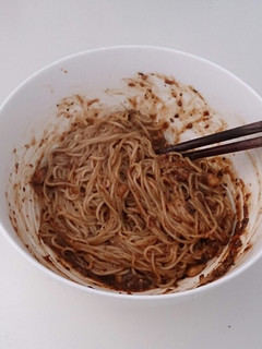 見た目最悪、ずぼら飯。ゴマ味噌そうめん-レシピのメイン写真