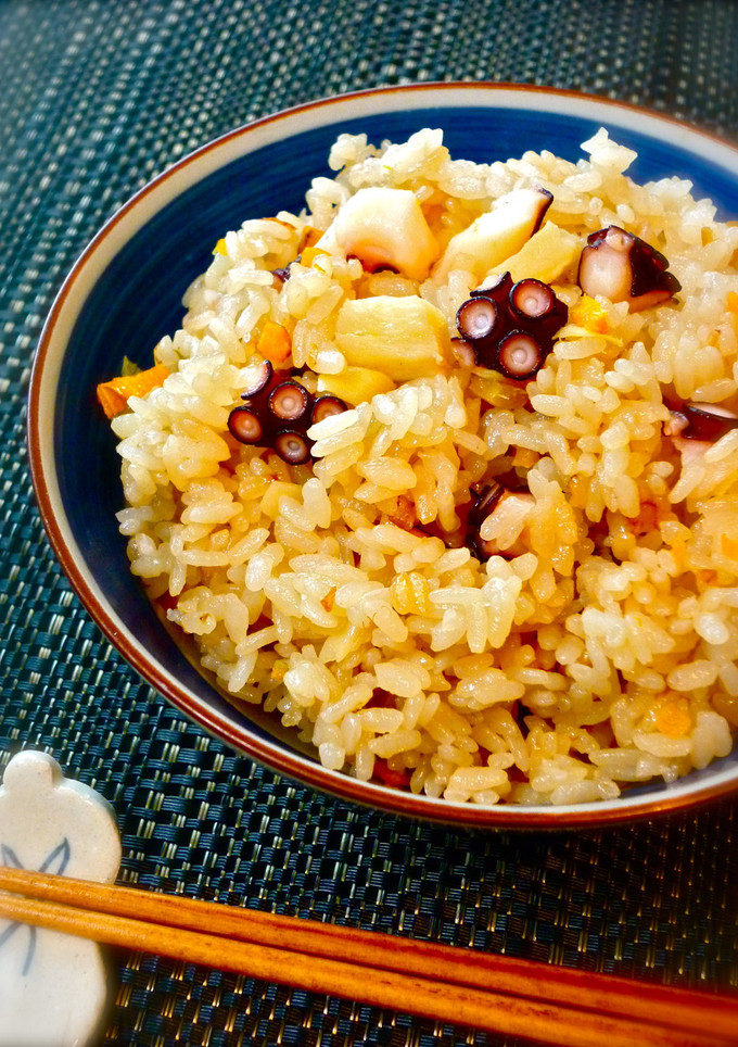 タケノコとタコの炊き込みご飯-レシピのメイン写真