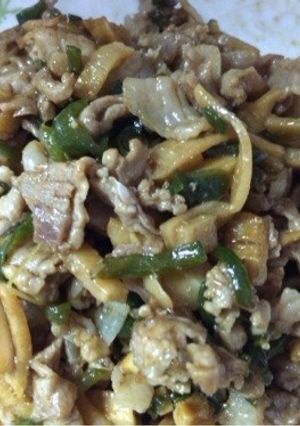 簡単！豚コマ肉で青椒肉絲♫-レシピのメイン写真