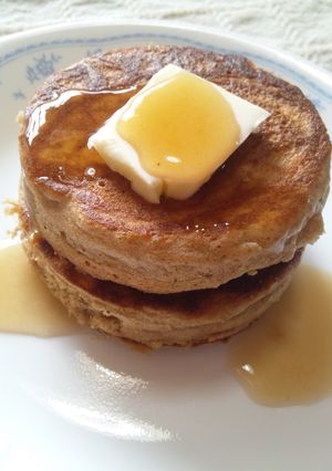【糖質制限】分厚いふすま粉パンケーキ-レシピのメイン写真