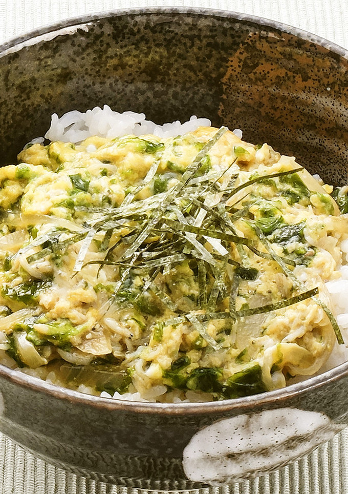 青のりとシラスの玉とじ丼-レシピのメイン写真