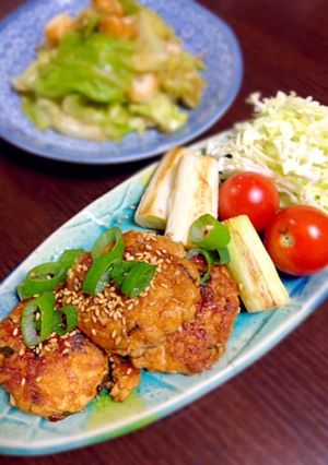 簡単ヘルシー☆てりやき鶏つくね-レシピのメイン写真