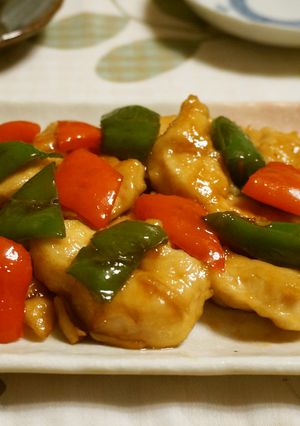 しっとり☆鶏むね肉のピリ辛甘酢炒め-レシピのメイン写真