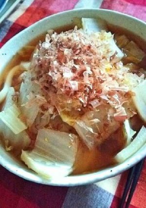白菜ﾀｯﾌﾟﾘうどん-レシピのメイン写真