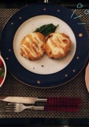 ♡チェダーチーズonマヨハンバーグ♡-レシピのメイン写真