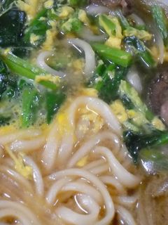 ✿牛すじうどん✿牛丼味の卵とじうどん-レシピのメイン写真